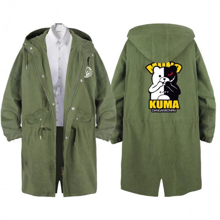  Dangan-Ronpa Anime Peripheral Hooded Long Windbreaker Jacket from S to 3XL