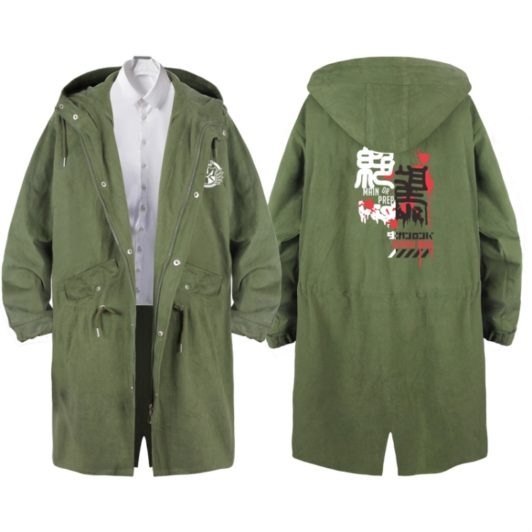  Dangan-Ronpa Anime Peripheral Hooded Long Windbreaker Jacket from S to 3XL