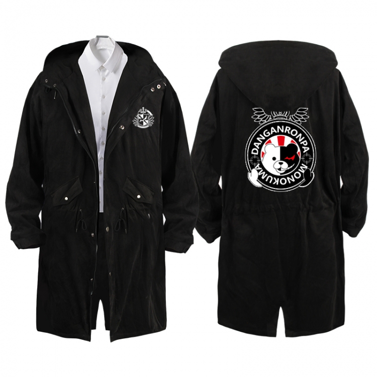  Dangan-Ronpa Anime Peripheral Hooded Long Windbreaker Jacket from S to 3XL