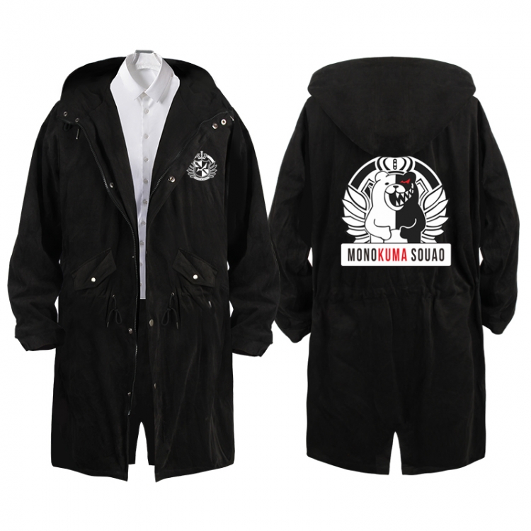  Dangan-Ronpa Anime Peripheral Hooded Long Windbreaker Jacket from S to 3XL