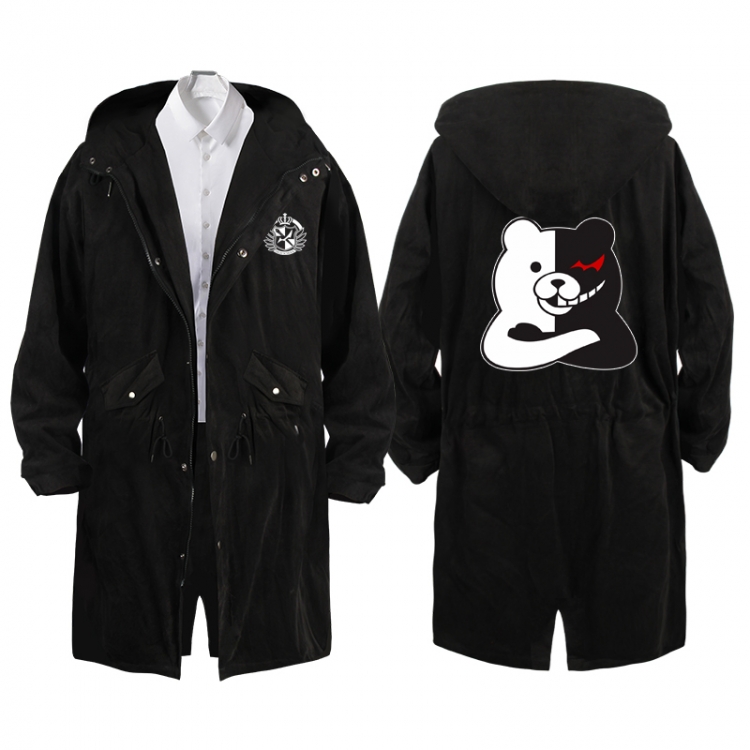  Dangan-Ronpa Anime Peripheral Hooded Long Windbreaker Jacket from S to 3XL