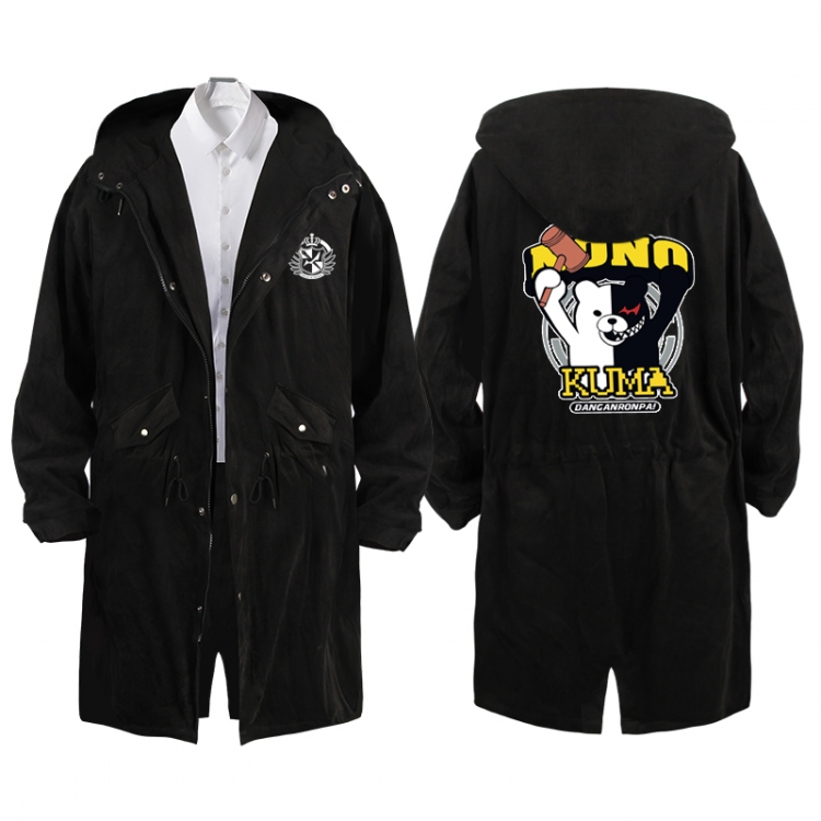  Dangan-Ronpa Anime Peripheral Hooded Long Windbreaker Jacket from S to 3XL