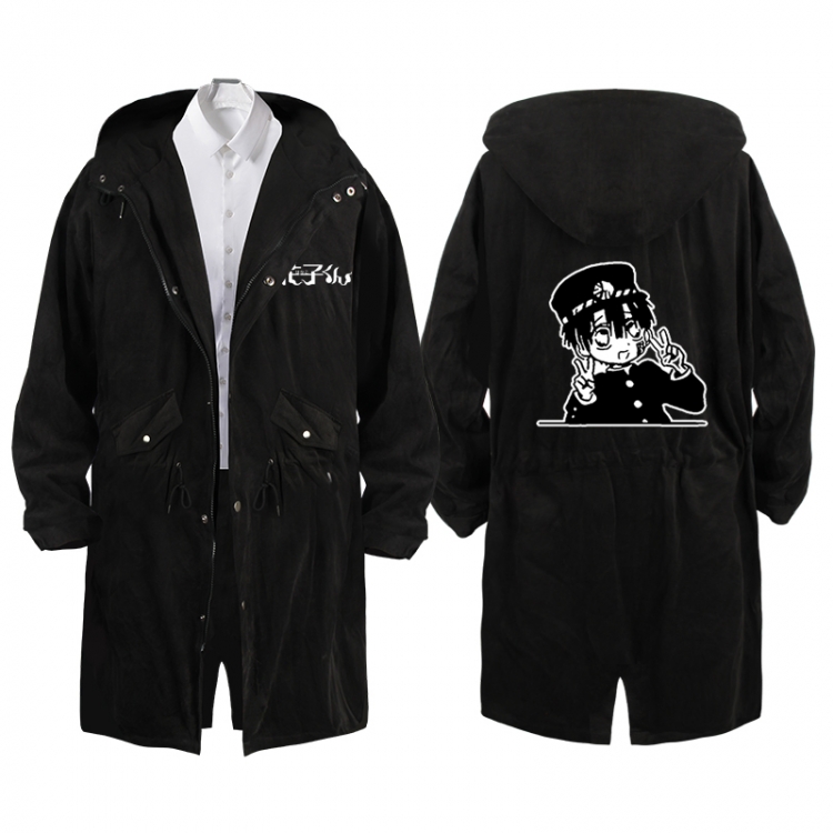 Toilet-bound Hanako-kun  Anime Peripheral Hooded Long Windbreaker Jacket from S to 3XL