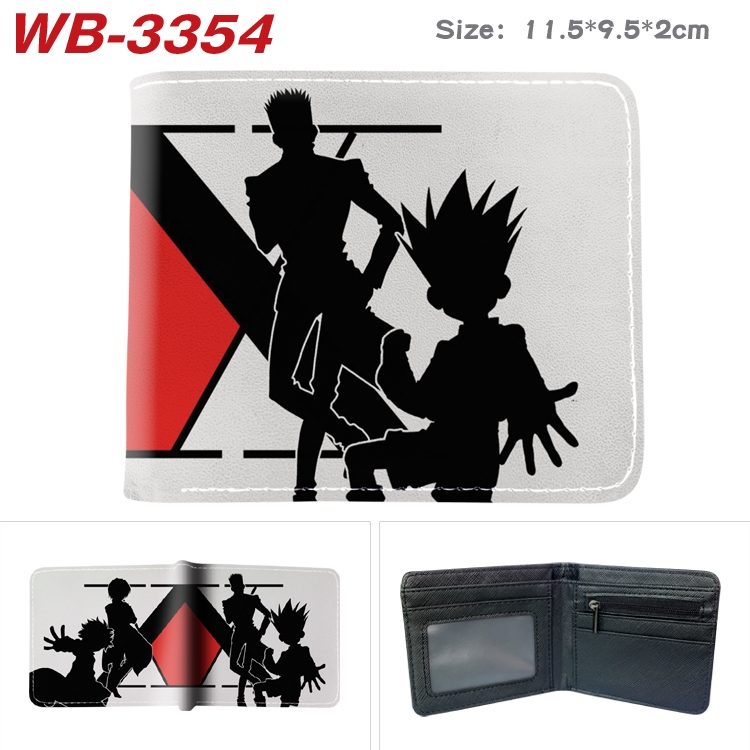 HunterXHunter Anime color book two-fold leather wallet 11.5X9.5X2CM WB-3354A
