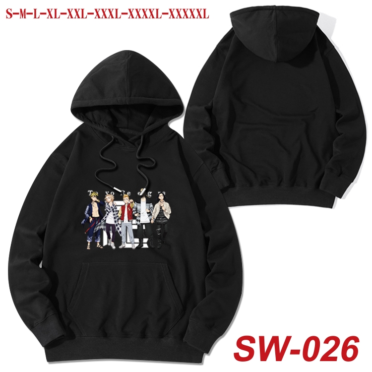 Tokyo Revengers  Pure cotton hooded sweatshirt thin pullover sweater from S to 5XL SW-026