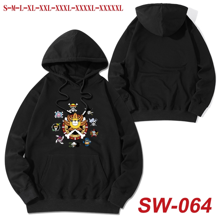 One Piece cotton hooded sweatshirt thin pullover sweater from S to 5XL  SW-064
