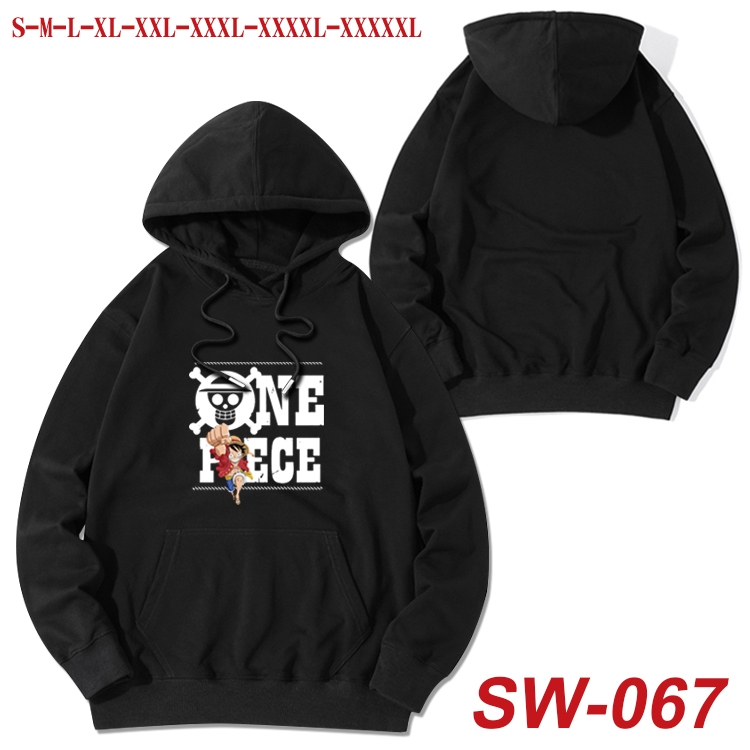 One Piece cotton hooded sweatshirt thin pullover sweater from S to 5XL  SW-067
