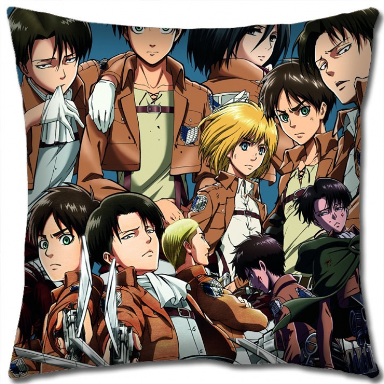 Shingeki no Kyojin Anime square full-color pillow cushion 45X45CM NO FILLING J12-263