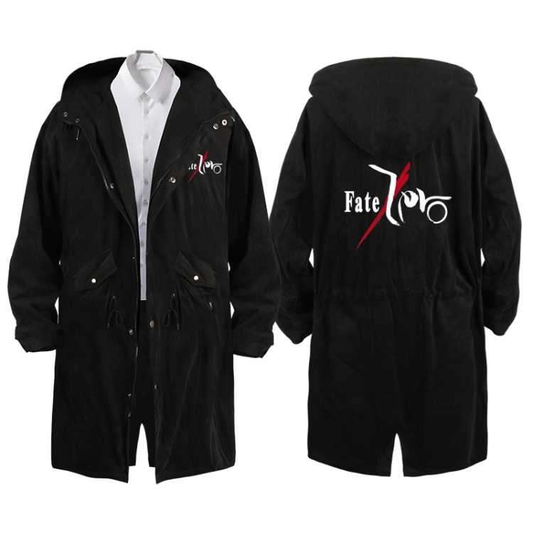 Fate stay night  Anime Peripheral Hooded Long Windbreaker Jacket from S to 3XL