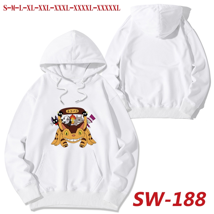 TOTORO cotton hooded sweatshirt thin pullover sweater from S to 5XL SW-188