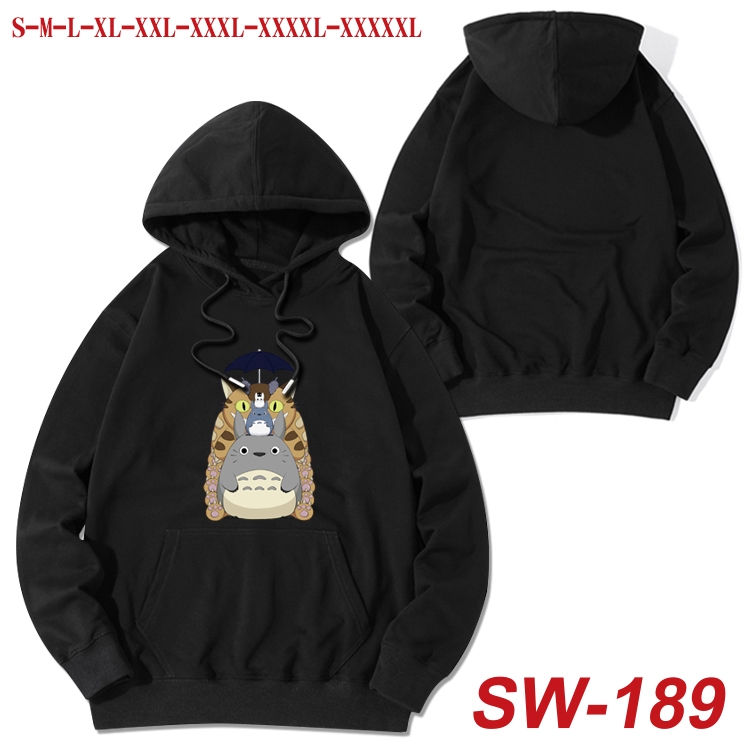 TOTORO cotton hooded sweatshirt thin pullover sweater from S to 5XL SW-189