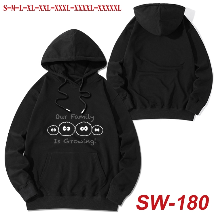 TOTORO cotton hooded sweatshirt thin pullover sweater from S to 5XL SW-180