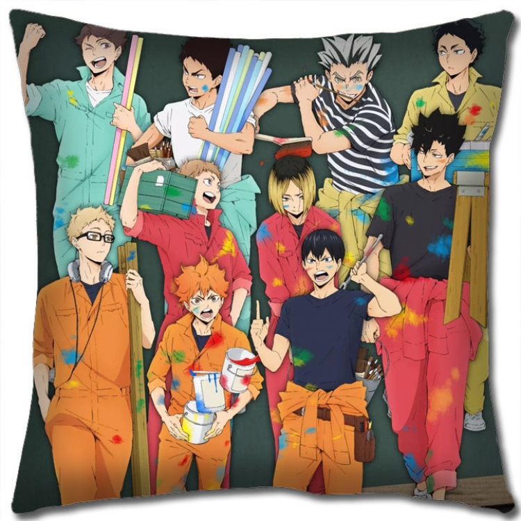 Haikyuu!! Anime square full-color pillow cushion 45X45CM NO FILLING  p1-356