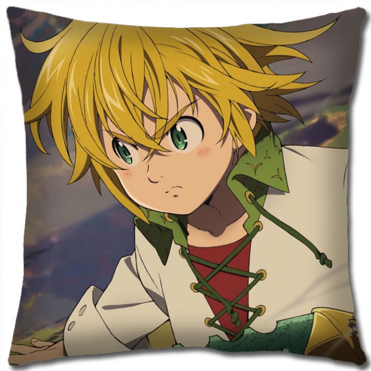 The Seven Deadly Sins Anime square full-color pillow cushion 45X45CM NO FILLING  N1-62