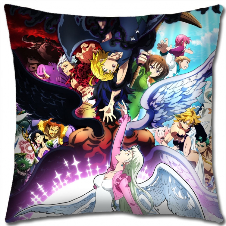 The Seven Deadly Sins Anime square full-color pillow cushion 45X45CM NO FILLING  N1-16