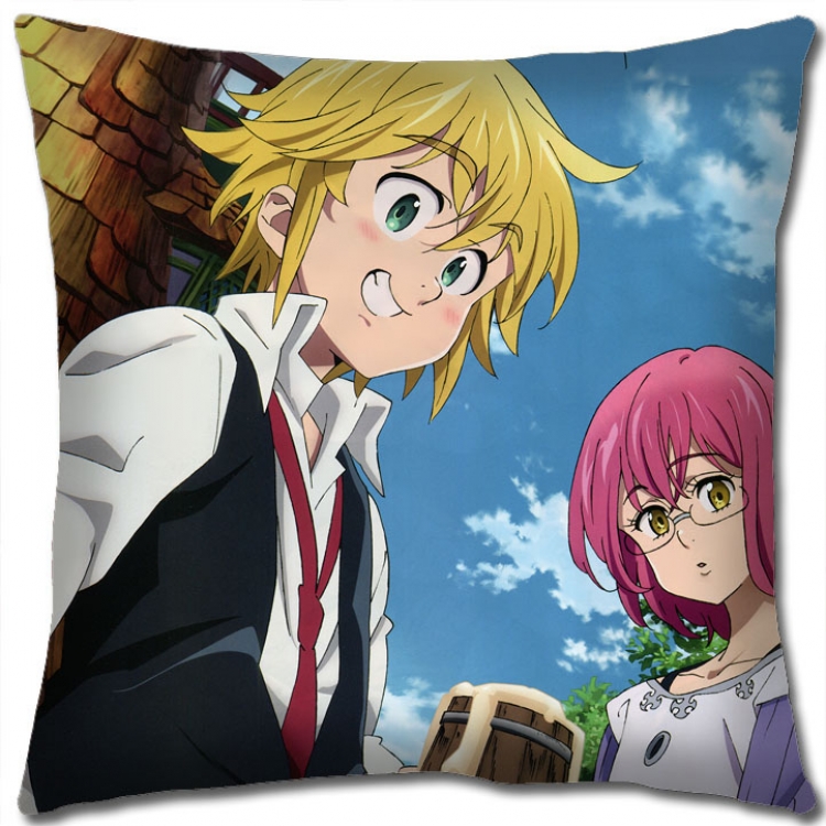 The Seven Deadly Sins Anime square full-color pillow cushion 45X45CM NO FILLING  N1-49