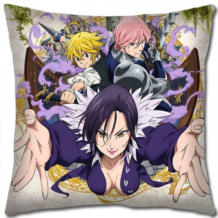 The Seven Deadly Sins Anime square full-color pillow cushion 45X45CM NO FILLING N1-31