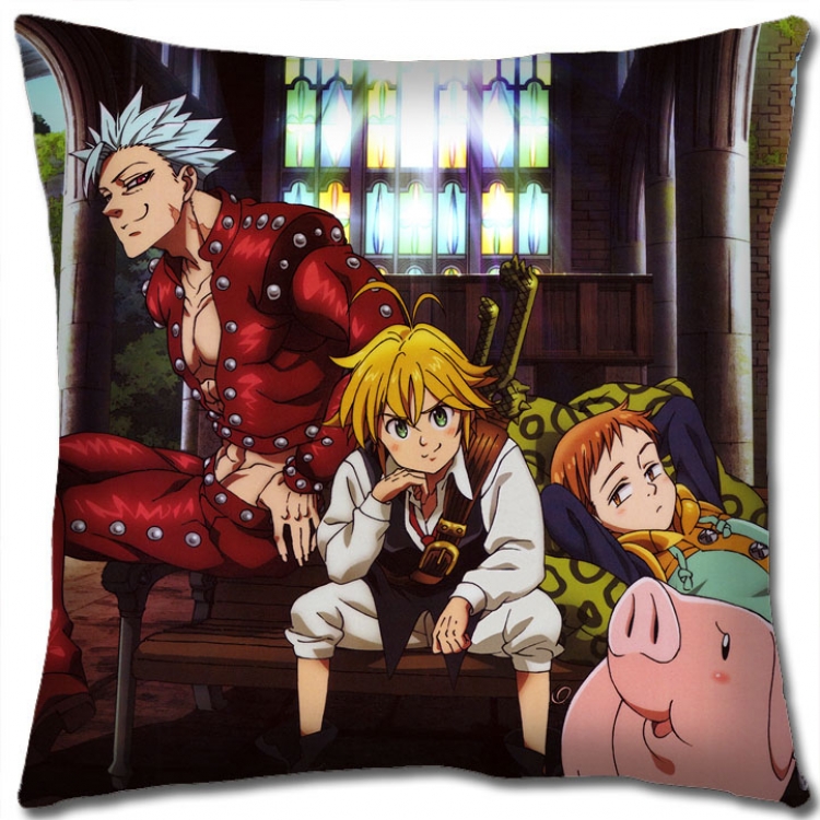 The Seven Deadly Sins Anime square full-color pillow cushion 45X45CM NO FILLING N1-45