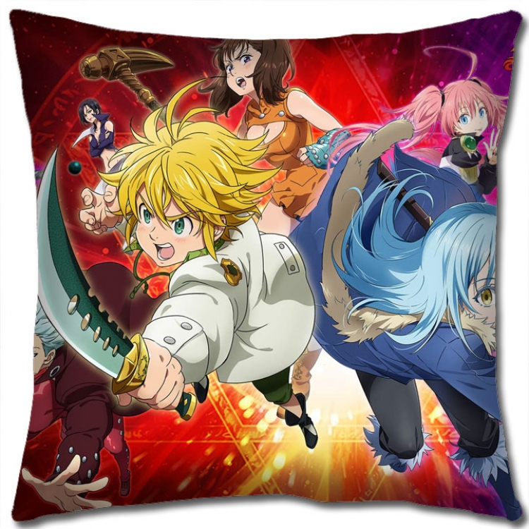 The Seven Deadly Sins Anime square full-color pillow cushion 45X45CM NO FILLING  N1-105