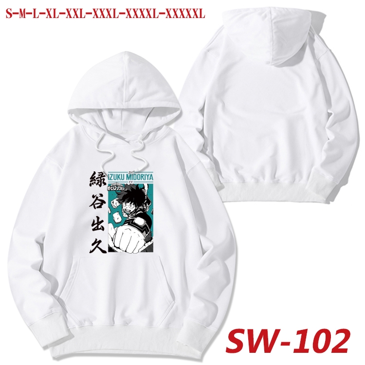 My Hero Academia cotton hooded sweatshirt thin pullover sweater from S to 5XL  SW-102