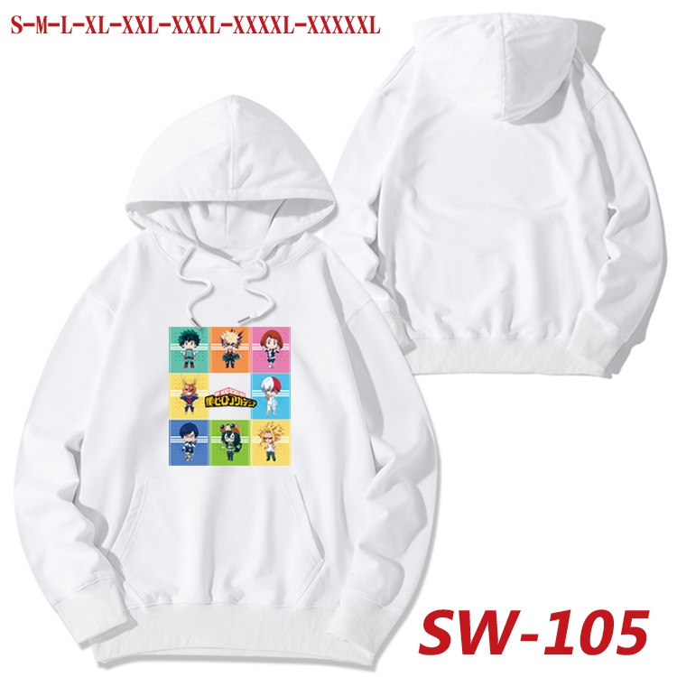 My Hero Academia cotton hooded sweatshirt thin pullover sweater from S to 5XL SW-105