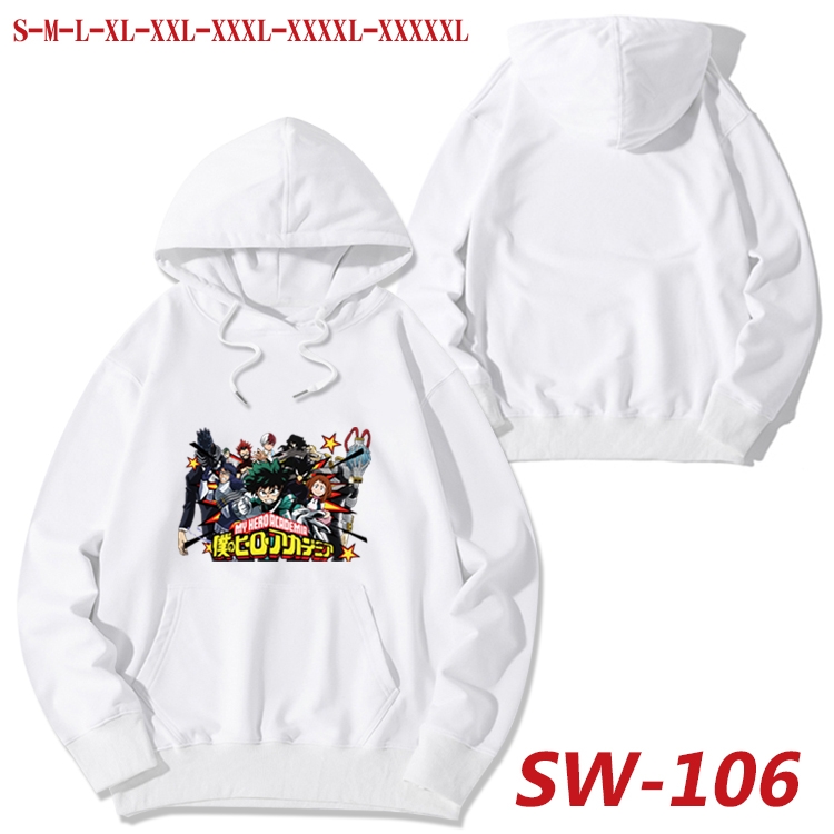 My Hero Academia cotton hooded sweatshirt thin pullover sweater from S to 5XL  SW-106