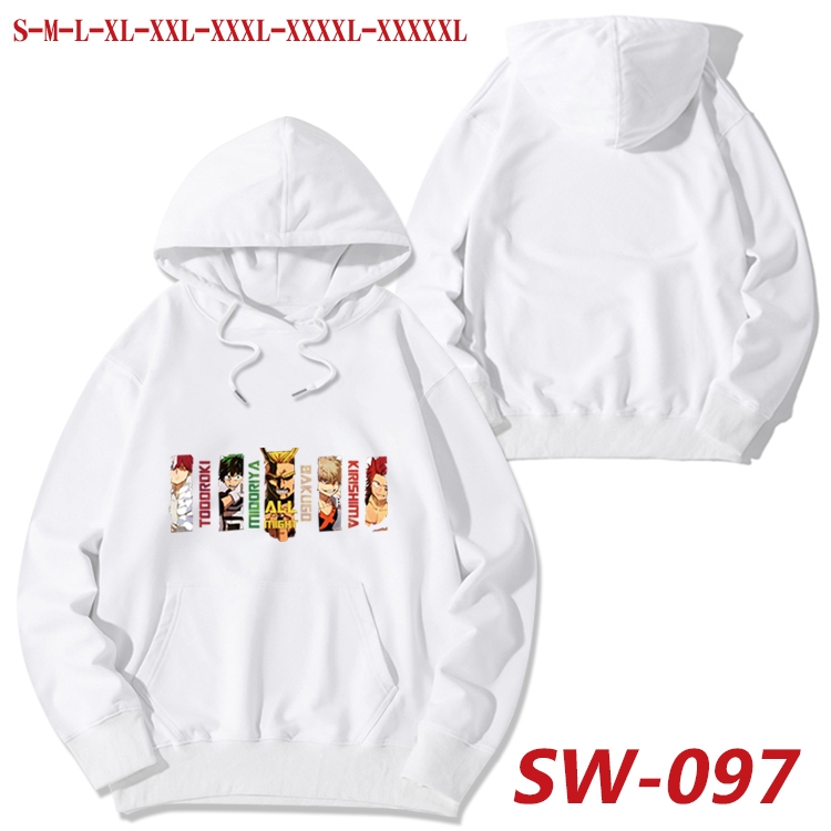 My Hero Academia cotton hooded sweatshirt thin pullover sweater from S to 5XL SW-097