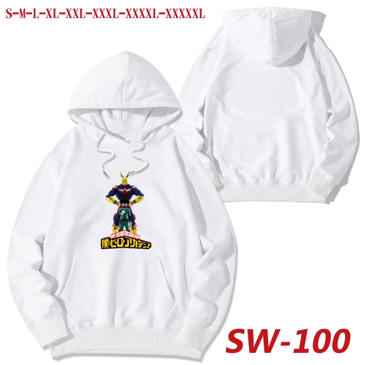 My Hero Academia cotton hooded sweatshirt thin pullover sweater from S to 5XL SW-100