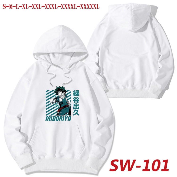 My Hero Academia cotton hooded sweatshirt thin pullover sweater from S to 5XL SW-101