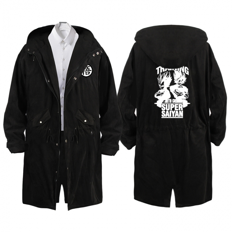 DRAGON BALL  Anime Peripheral Hooded Long Windbreaker Jacket from S to 3XL