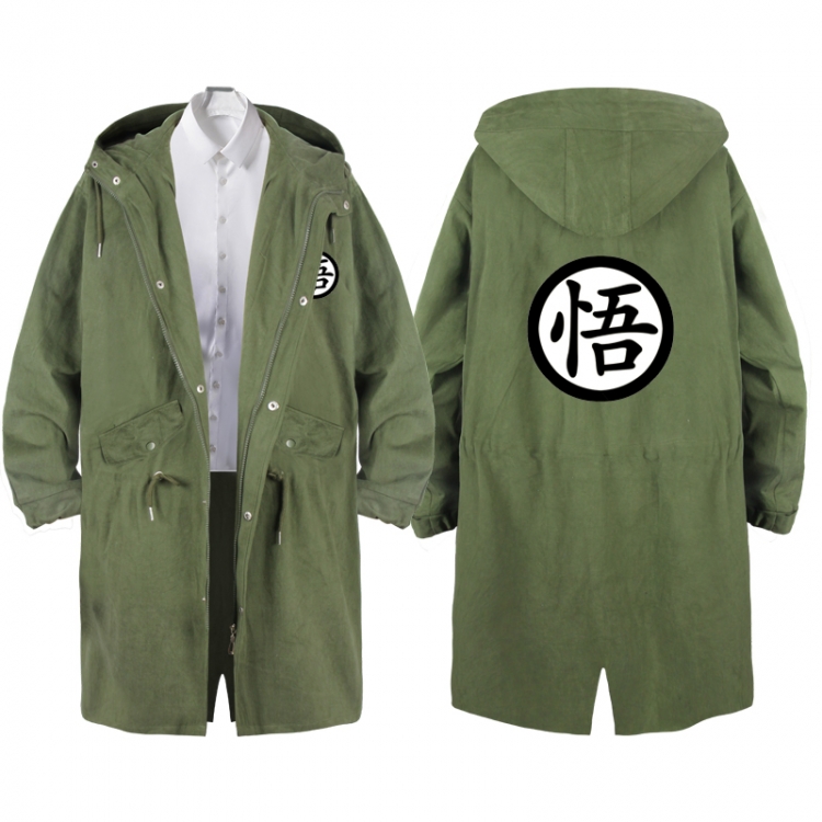DRAGON BALL  Anime Peripheral Hooded Long Windbreaker Jacket from S to 3XL
