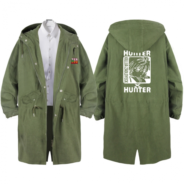 HunterXHunter  Anime Peripheral Hooded Long Windbreaker Jacket from S to 3XL