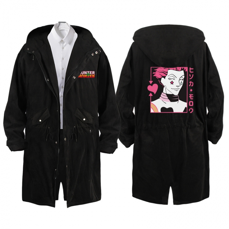 HunterXHunter  Anime Peripheral Hooded Long Windbreaker Jacket from S to 3XL