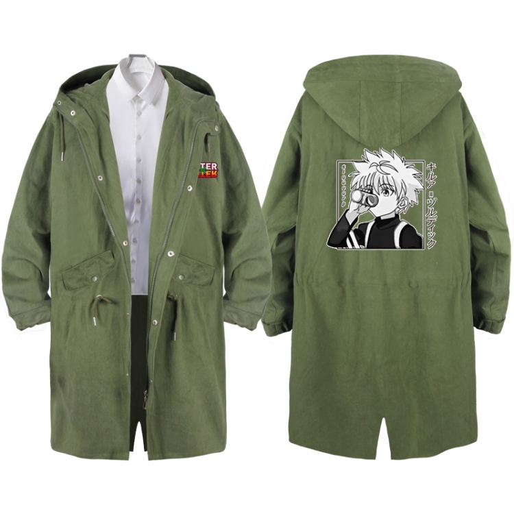 HunterXHunter  Anime Peripheral Hooded Long Windbreaker Jacket from S to 3XL