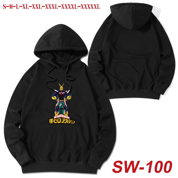 My Hero Academia cotton hooded sweatshirt thin pullover sweater from S to 5XL SW-100
