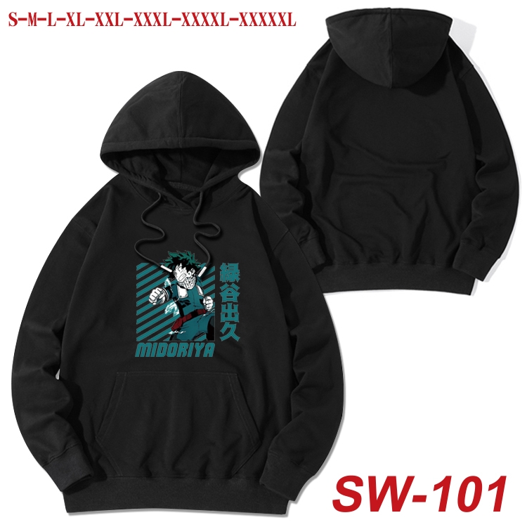 My Hero Academia cotton hooded sweatshirt thin pullover sweater from S to 5XL  SW-101