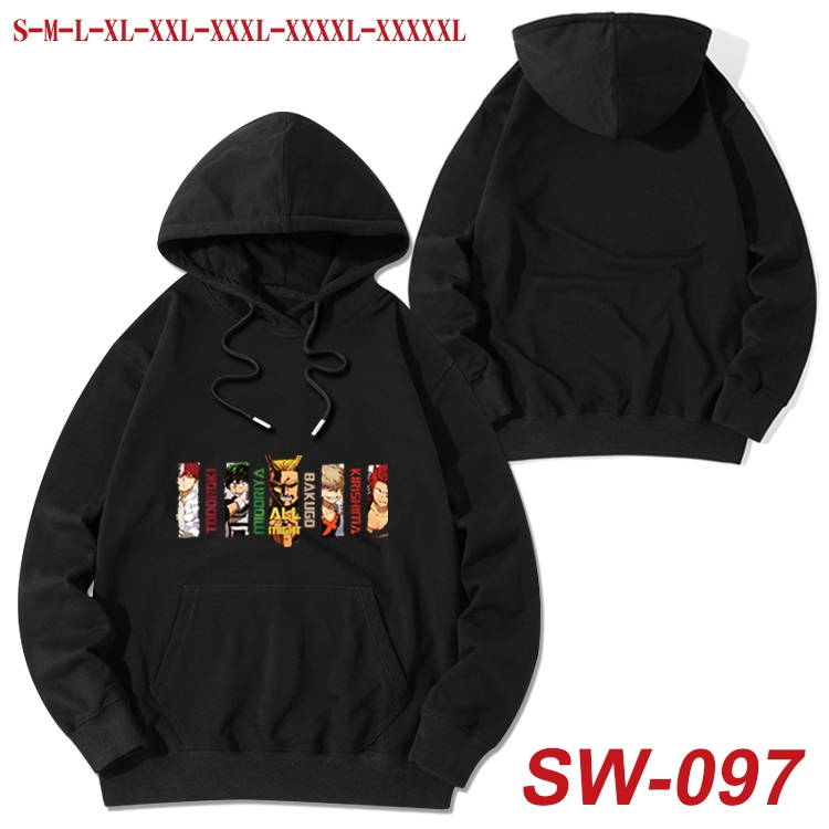 My Hero Academia cotton hooded sweatshirt thin pullover sweater from S to 5XL SW-097