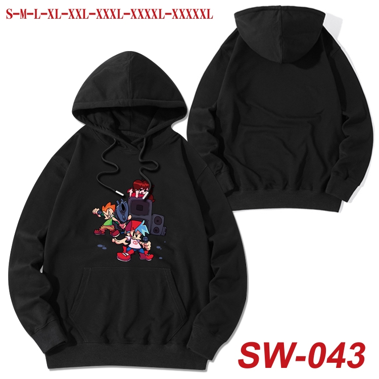 Friday Night Funkin cotton hooded sweatshirt thin pullover sweater from S to 5XL  SW-043