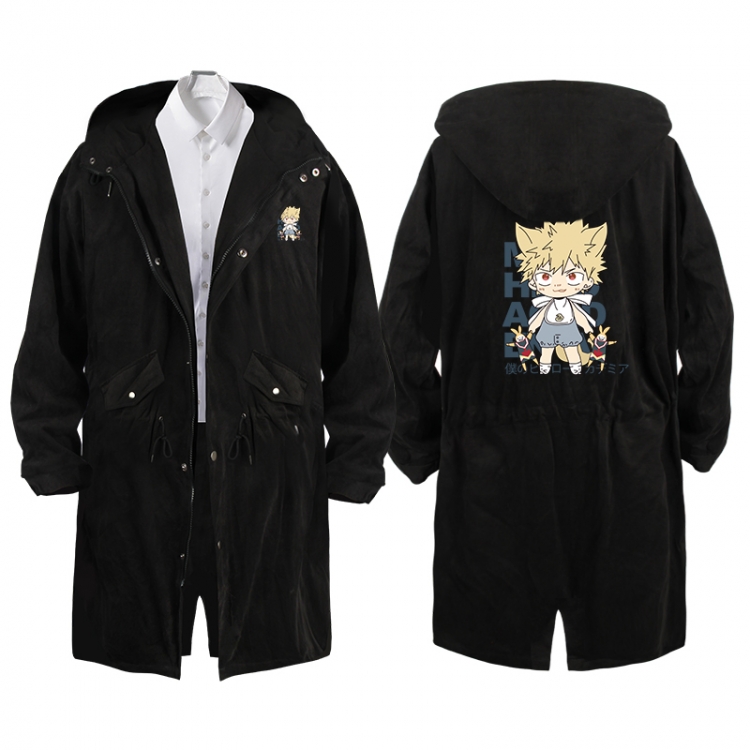 My Hero Academia  Anime Peripheral Hooded Long Windbreaker Jacket from S to 3XL