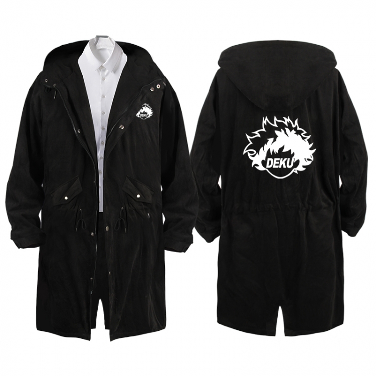 My Hero Academia  Anime Peripheral Hooded Long Windbreaker Jacket from S to 3XL