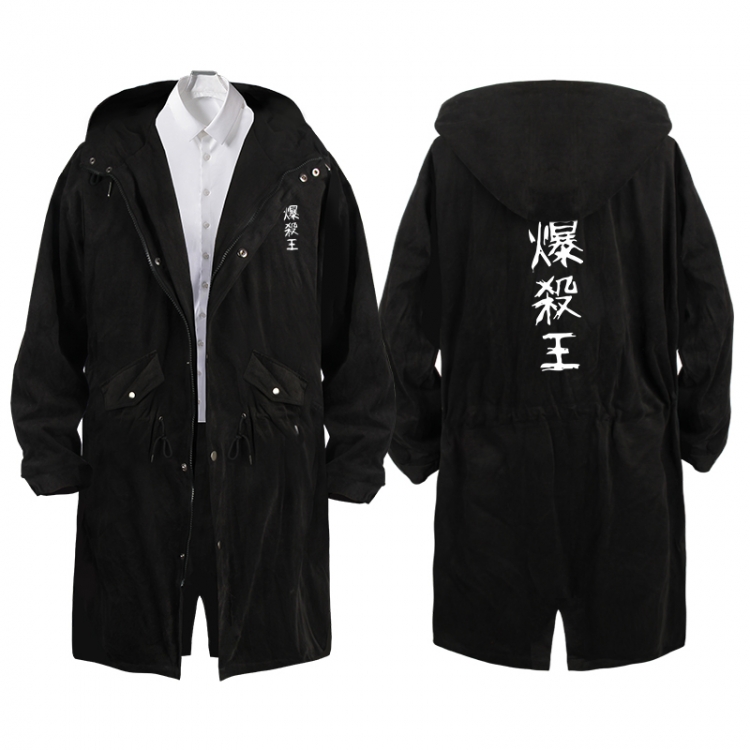 My Hero Academia  Anime Peripheral Hooded Long Windbreaker Jacket from S to 3XL