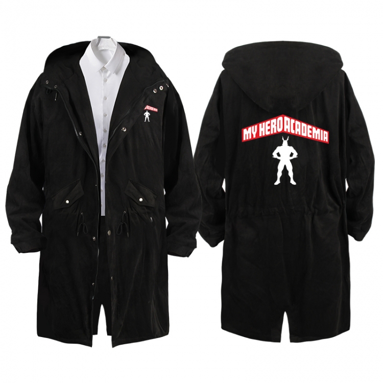 My Hero Academia  Anime Peripheral Hooded Long Windbreaker Jacket from S to 3XL