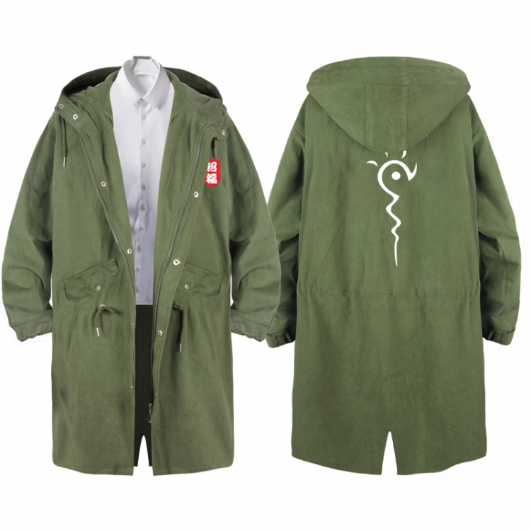 Natsume_Yuujintyou  Anime Peripheral Hooded Long Windbreaker Jacket from S to 3XL