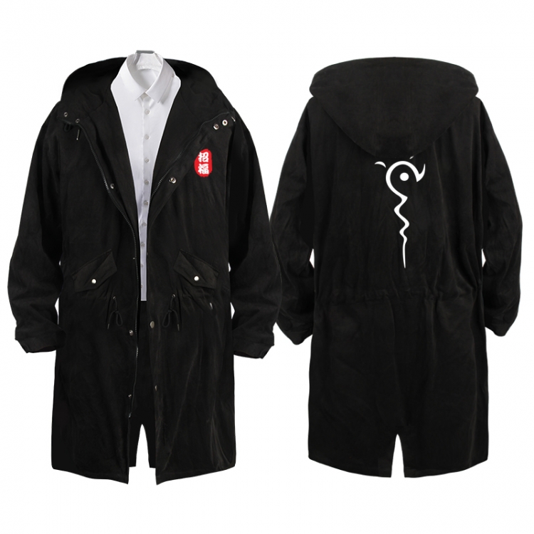 Natsume_Yuujintyou  Anime Peripheral Hooded Long Windbreaker Jacket from S to 3XL