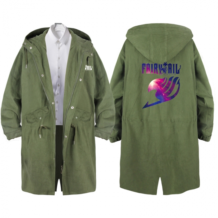 Fairy tail  Anime Peripheral Hooded Long Windbreaker Jacket from S to 3XL