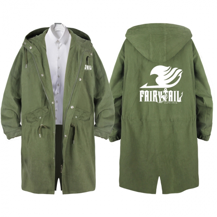 Fairy tail  Anime Peripheral Hooded Long Windbreaker Jacket from S to 3XL