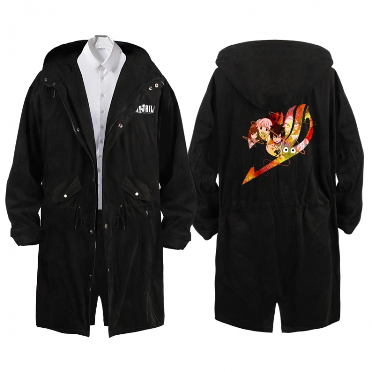 Fairy tail  Anime Peripheral Hooded Long Windbreaker Jacket from S to 3XL