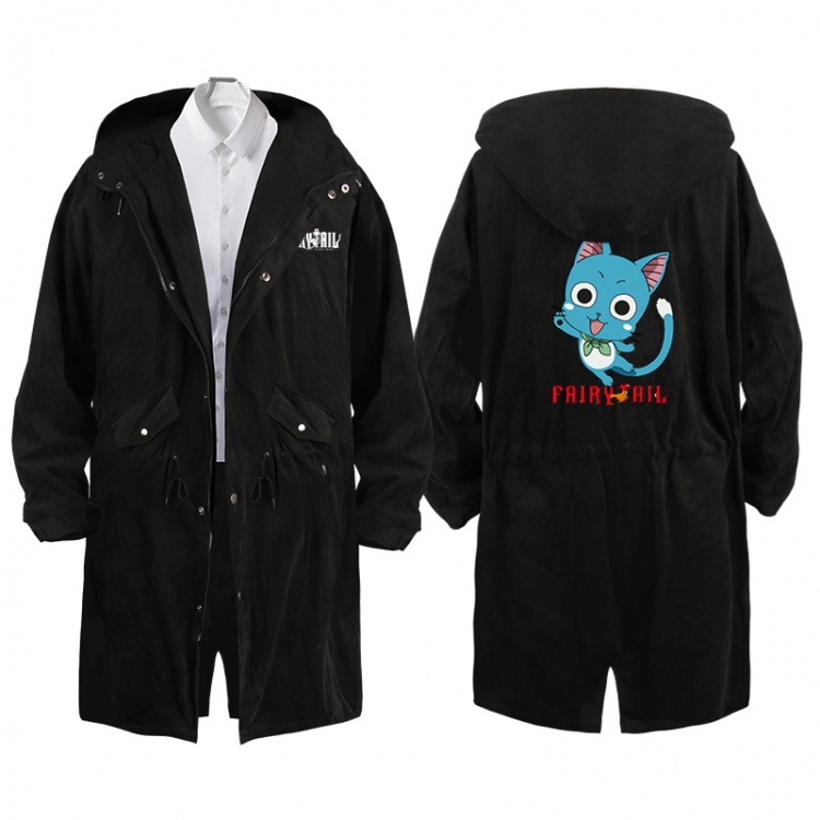 Fairy tail  Anime Peripheral Hooded Long Windbreaker Jacket from S to 3XL