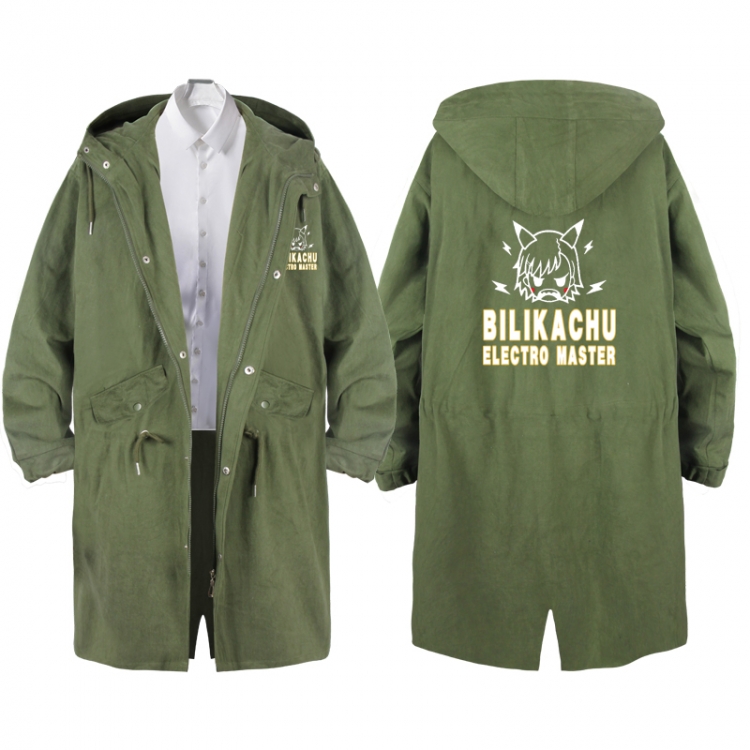 Accelerator Anime Peripheral Hooded Long Windbreaker Jacket from S to 3XL