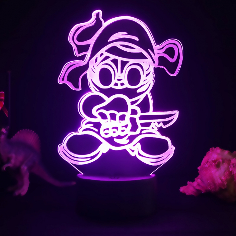 Friday night funkin 3D night light USB touch switch colorful acrylic table lamp BLACK BASE 2160